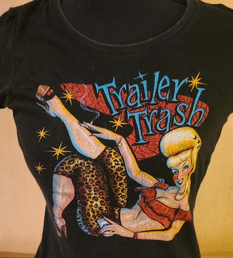 Sourpuss rockabilly  pinup trailer trash t-shirt